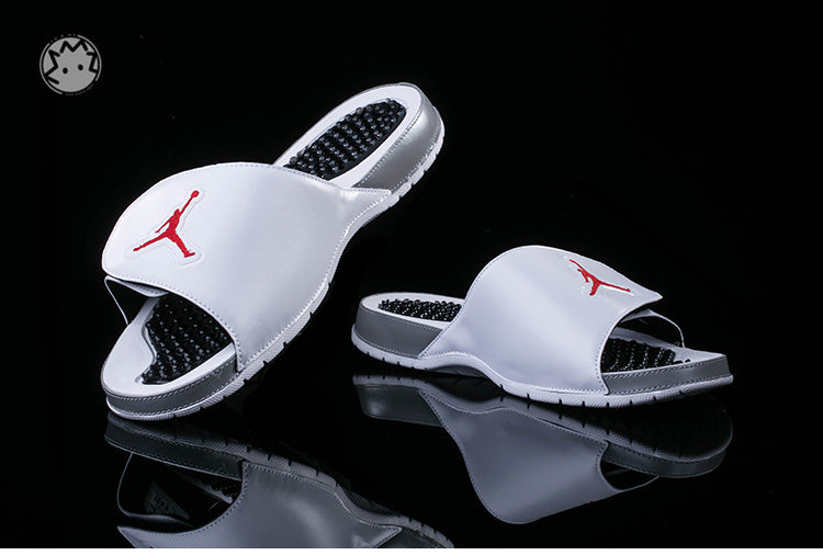 Retro Slides, White Black Colorway, Slip On Design, Casual Gift for Shoe Lovers