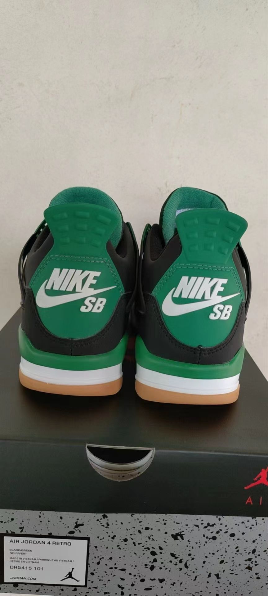 Sneakers, Black Green Colorway, Lace Up Design, Casual Gift for Sneaker Fans