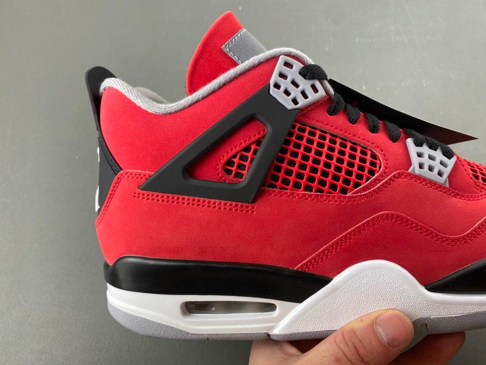 Mid Top Sneakers, Red Black Colorway, Lace Up Design, Casual Gift for Sneaker Fans