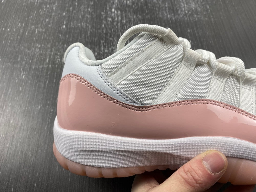 Low Top Sneakers, White Pink Colorway, Lace Up Design, Casual Gift for Sneaker Fans