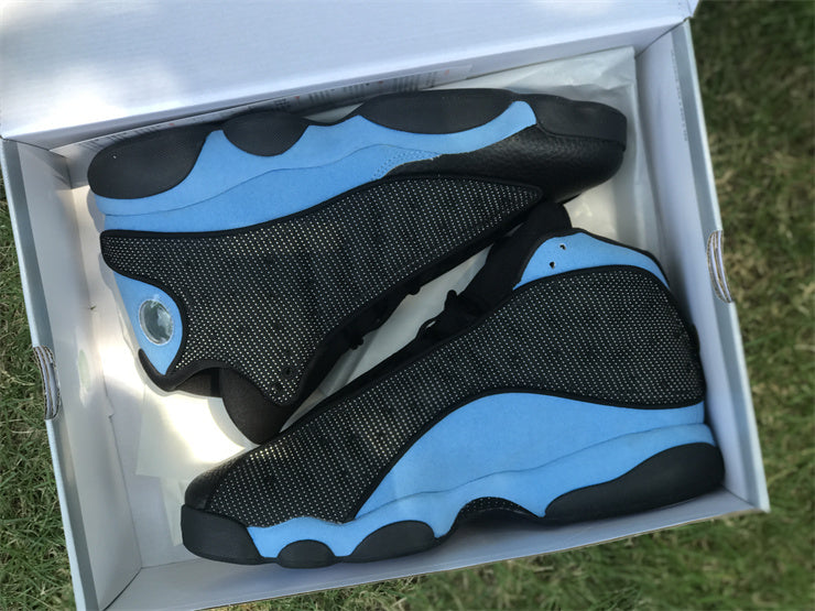 Sneakers, University Blue Black Colorway, Lace Up Design, Casual Gift for Sneaker Fans