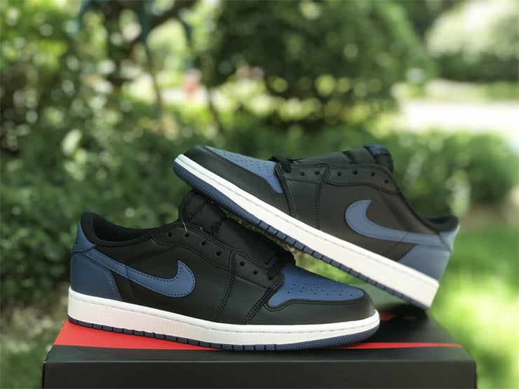 Low Top Sneakers, Blue Black Colorway, Lace Up Design, Casual Gift for Sneaker Fans