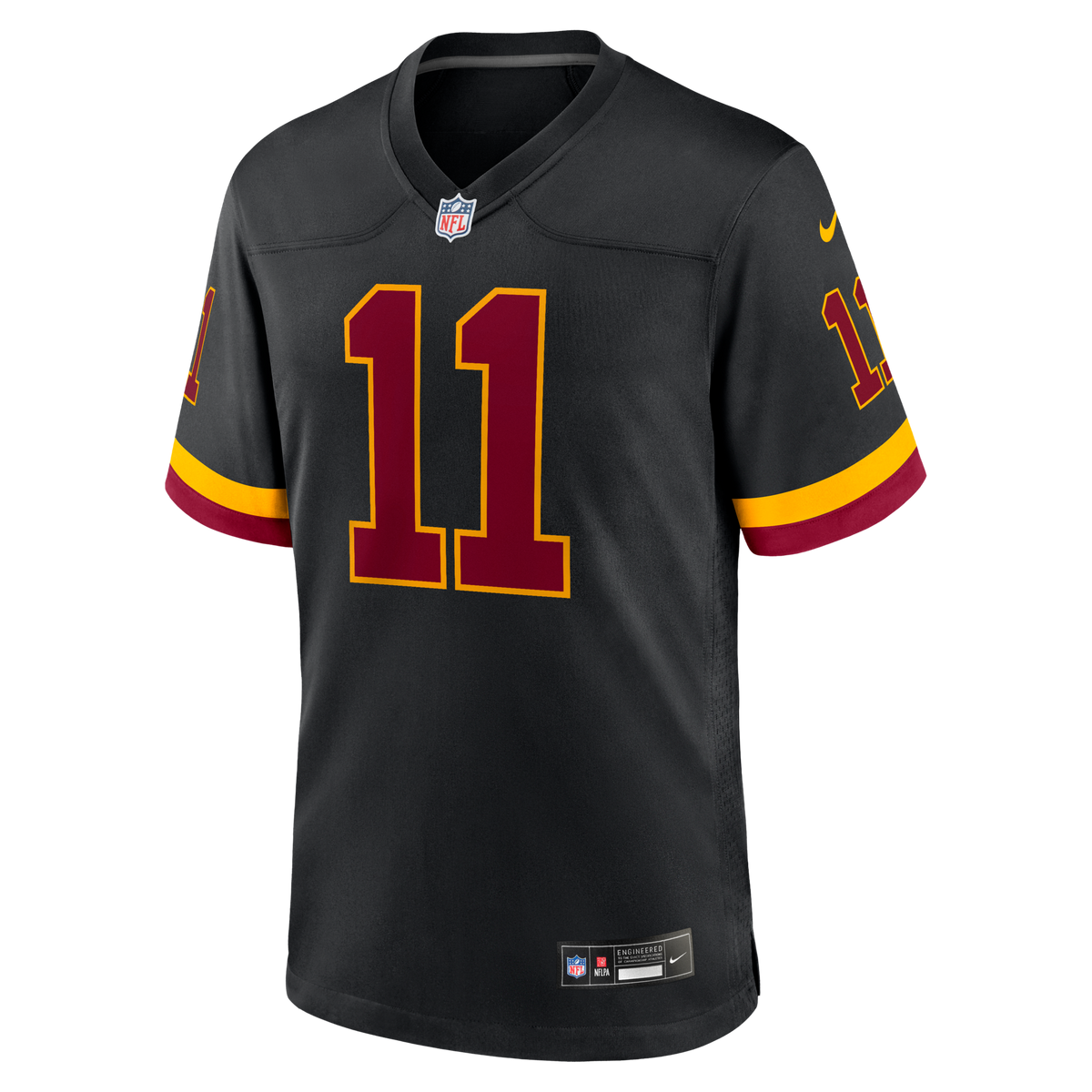 Washington Commanders Luke McCaffrey Black Hail Raiser Alternate Game Jersey