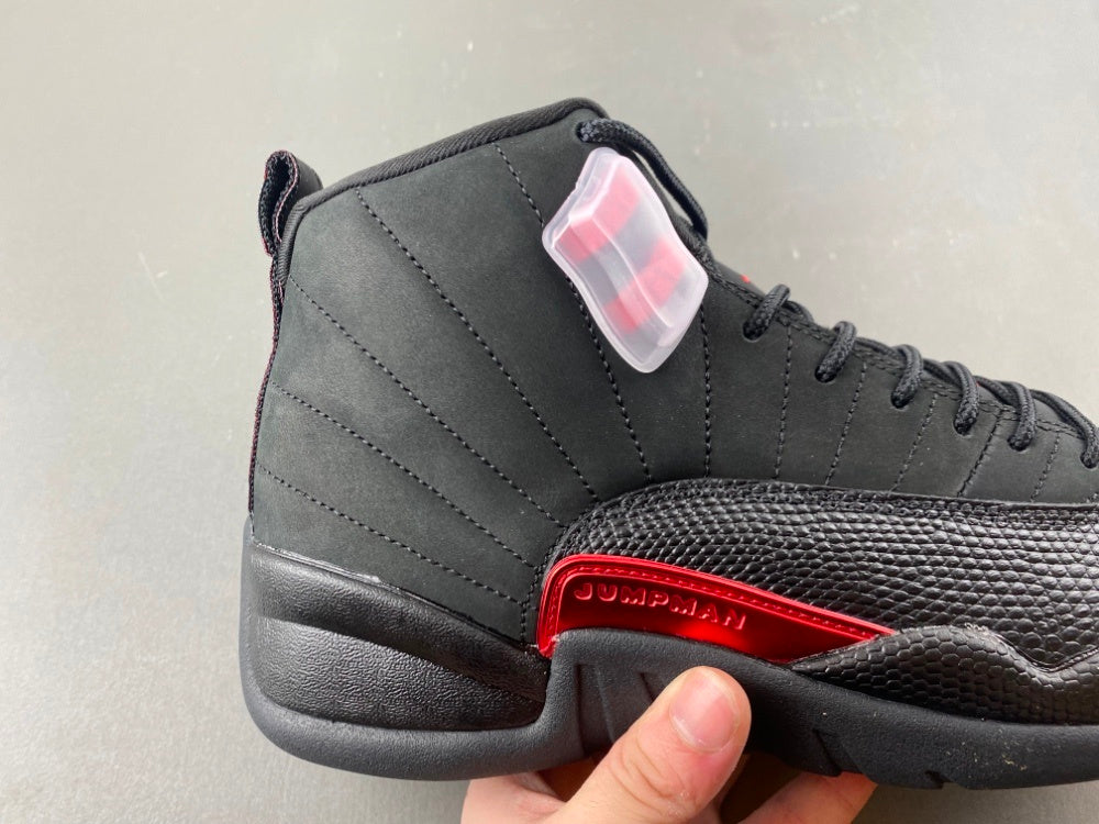 Mid Top Sneakers, Black Red Colorway, Leather Footwear, Lace Up Design, Casual Gift for Sneaker Fans