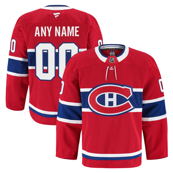 Montreal Canadiens Fanatics Red Home Authentic Pro Custom Jersey