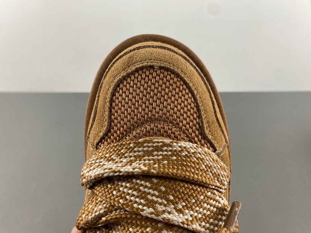 Low Top Sneakers, Brown Colorway, Lace Up Design, Casual Gift for Sneaker Fans
