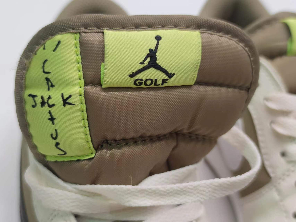 Golf Shoes, Olive Black Cream Colorway, Reverse Hook Design, Lace Up Design, Casual Gift for Shoe Lovers