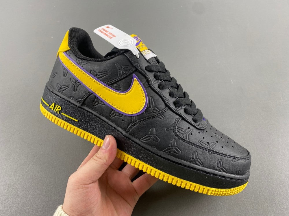Low Top Sneakers, Black Yellow Colorway, Lace Up Design, Casual Gift for Sneaker Fans
