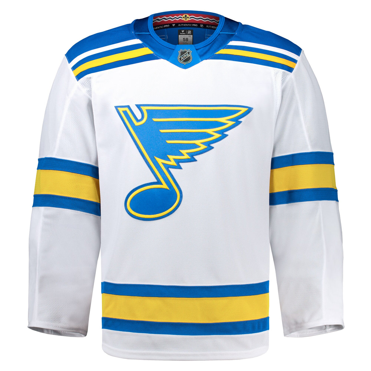 St. Louis Blues Fanatics White Away Authentic Pro Jersey
