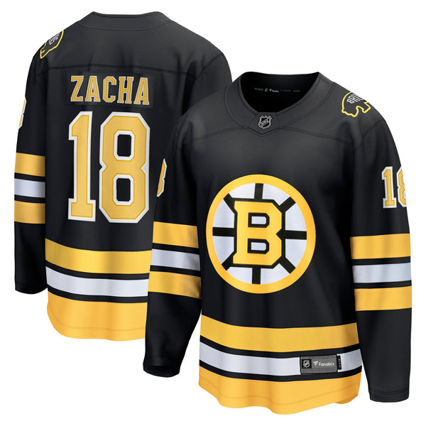 Boston Bruins Pavel Zacha Fanatics Black Home Breakaway Player Jersey