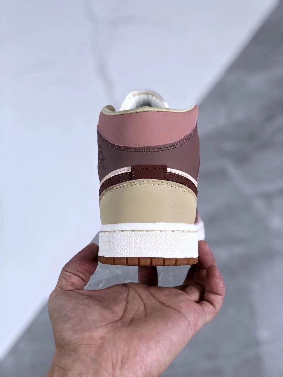 Sneakers, Brown Cream Colorway, Lace Up Design, Casual Gift for Sneaker Fans