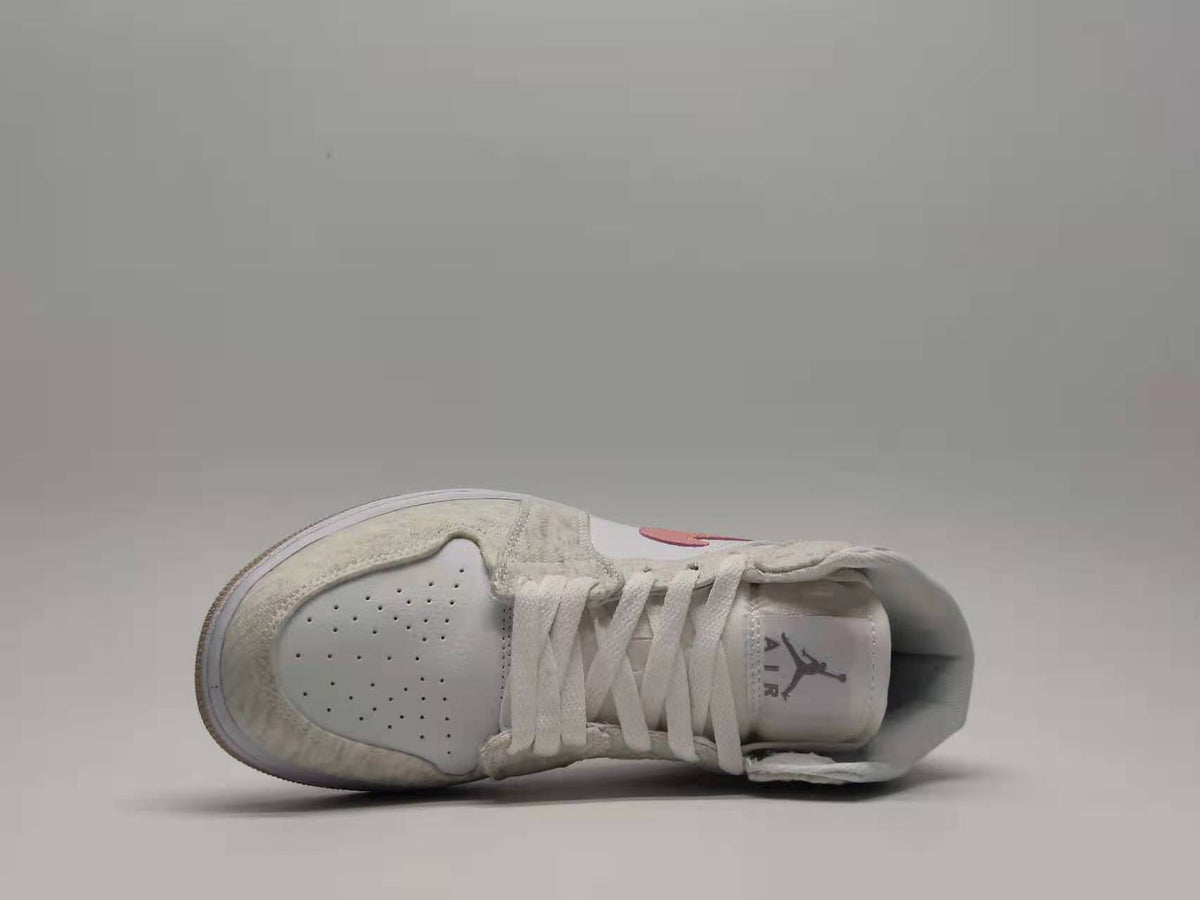 Low Top Sneakers, White Pink Gray Colorway, Lace Up Design, Casual Gift for Sneaker Fans