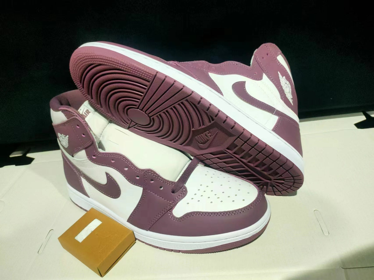 High Top Sneakers, White Purple Pink Colorway, Lace Up Design, Casual Gift for Sneaker Fans