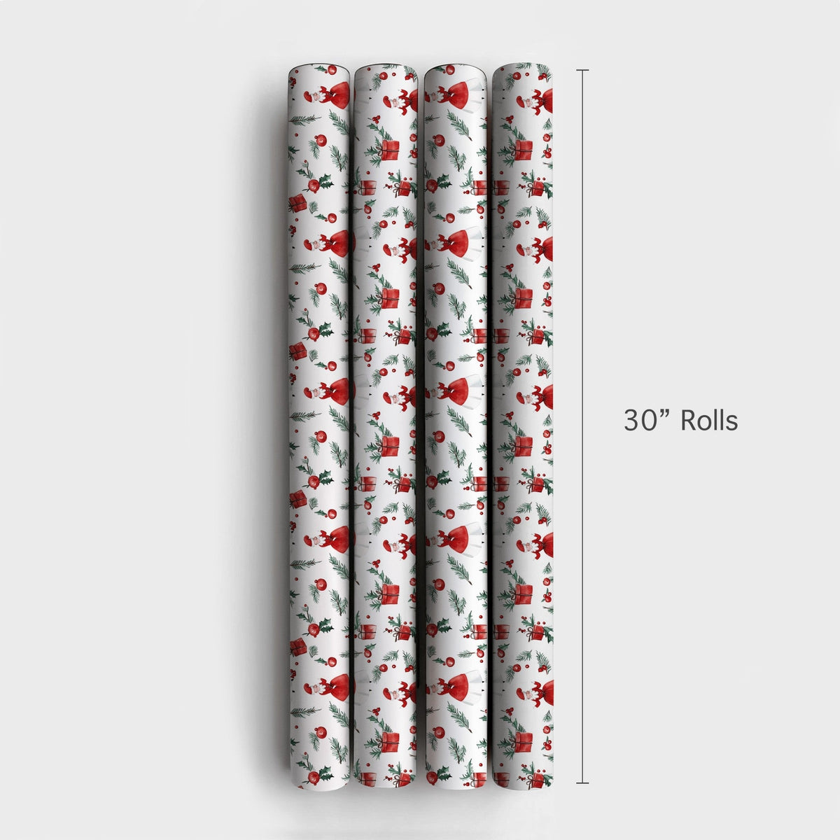 Vintage Christmas Gift Wrap, Mrs Claus Wrapping Paper, Watercolor Holiday Wrapping Paper, Retro Mrs Claus Gift Wrap, Xmas Pre