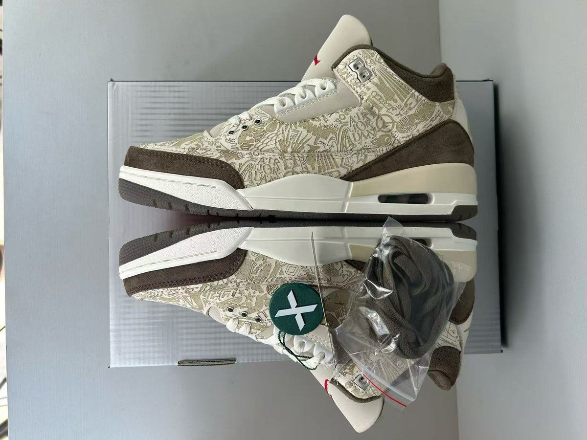 Low Top Sneakers, Beige Brown Colorway, Lace Up Design, Casual Gift for Sneaker Fans