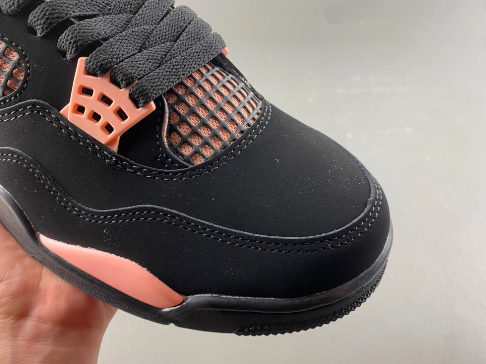 Mid Top Sneakers, Black Pink Colorway, Lace Up Design, Casual Gift for Sneaker Fans