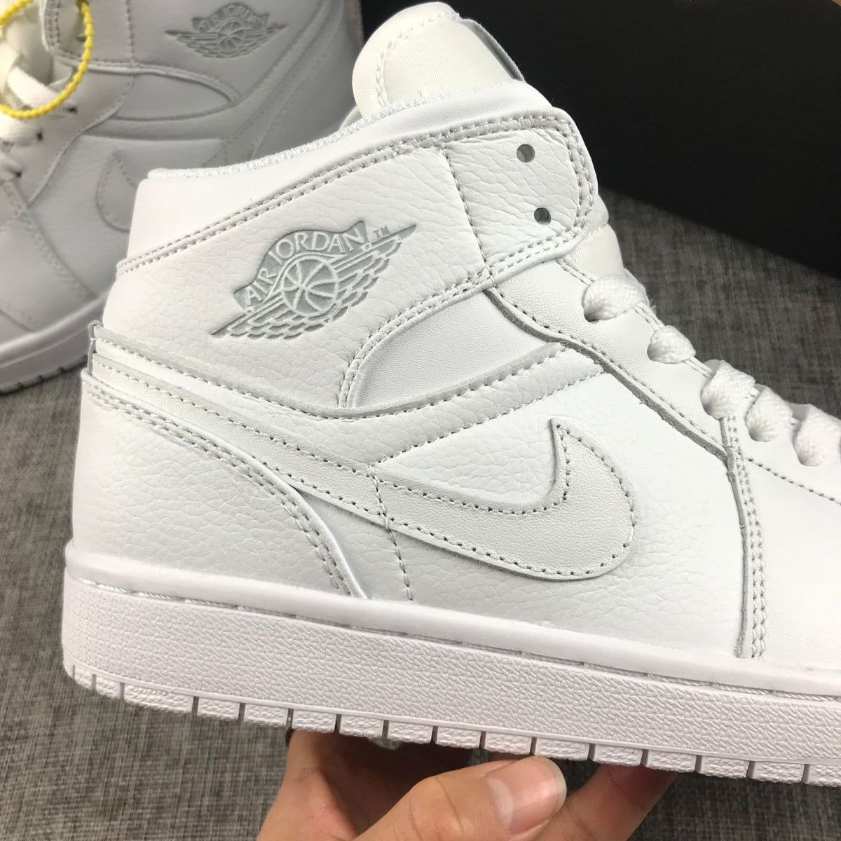 Mid Top Sneakers, White Colorway, Lace Up Design, Casual Gift for Sneaker Fans