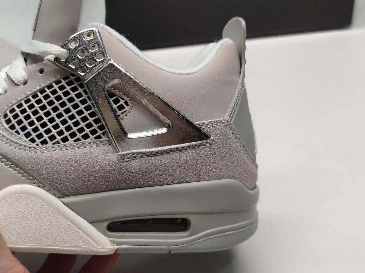 Sneakers, Silver Colorway, Metallic Finish, Lace Up Design, Casual Gift for Sneaker Fans