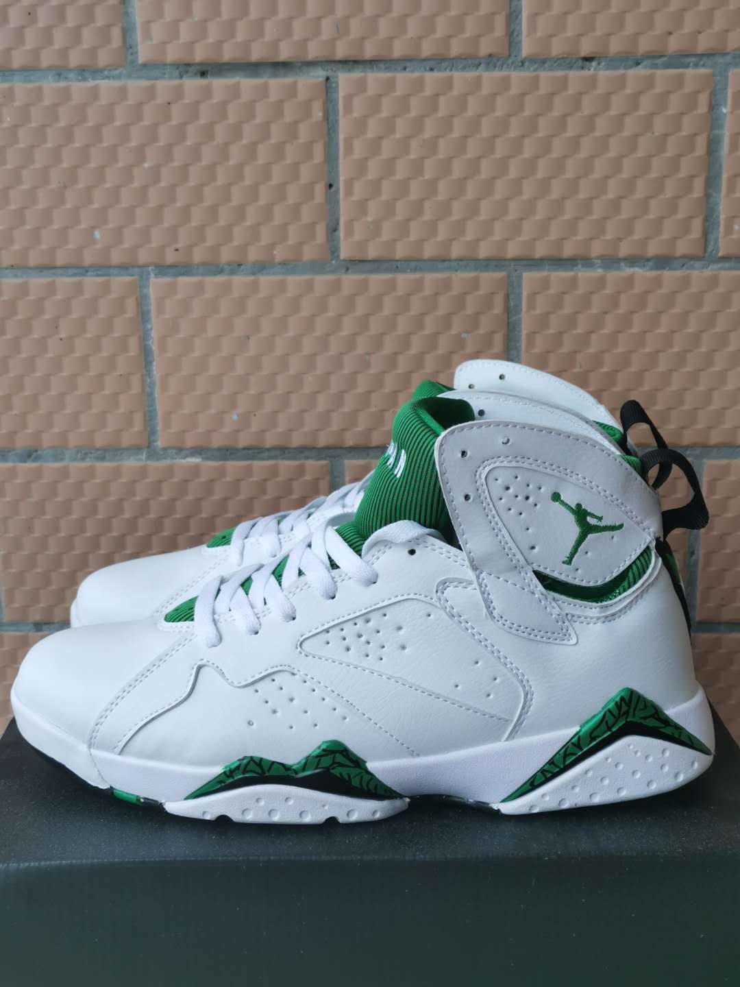 Sneakers, White Green Colorway, Lace Up Design, Casual Gift for Sneaker Fans
