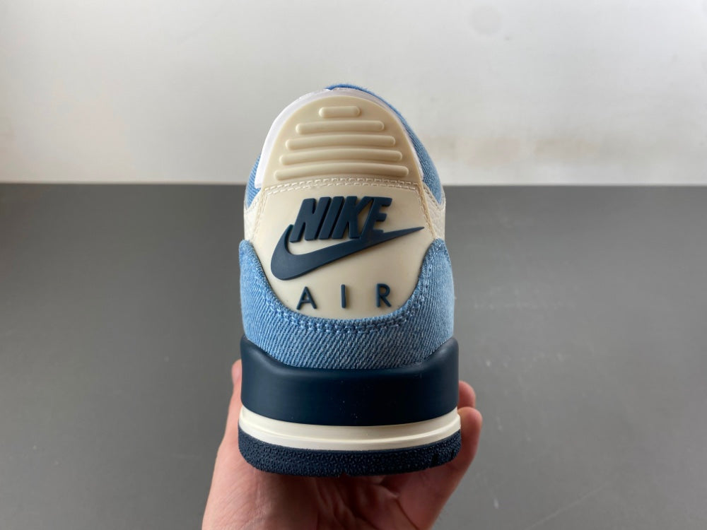 Retro Low Top Sneakers, Blue White Colorway, Leather Footwear, Lace Up Design, Casual Gift for Sneaker Fans