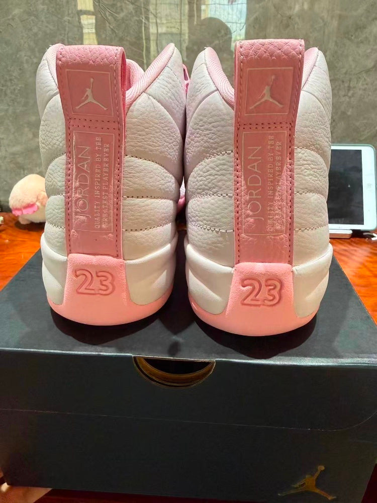 High Top Sneakers, White Pink Colorway, Lace Up Design, Casual Gift for Sneaker Fans