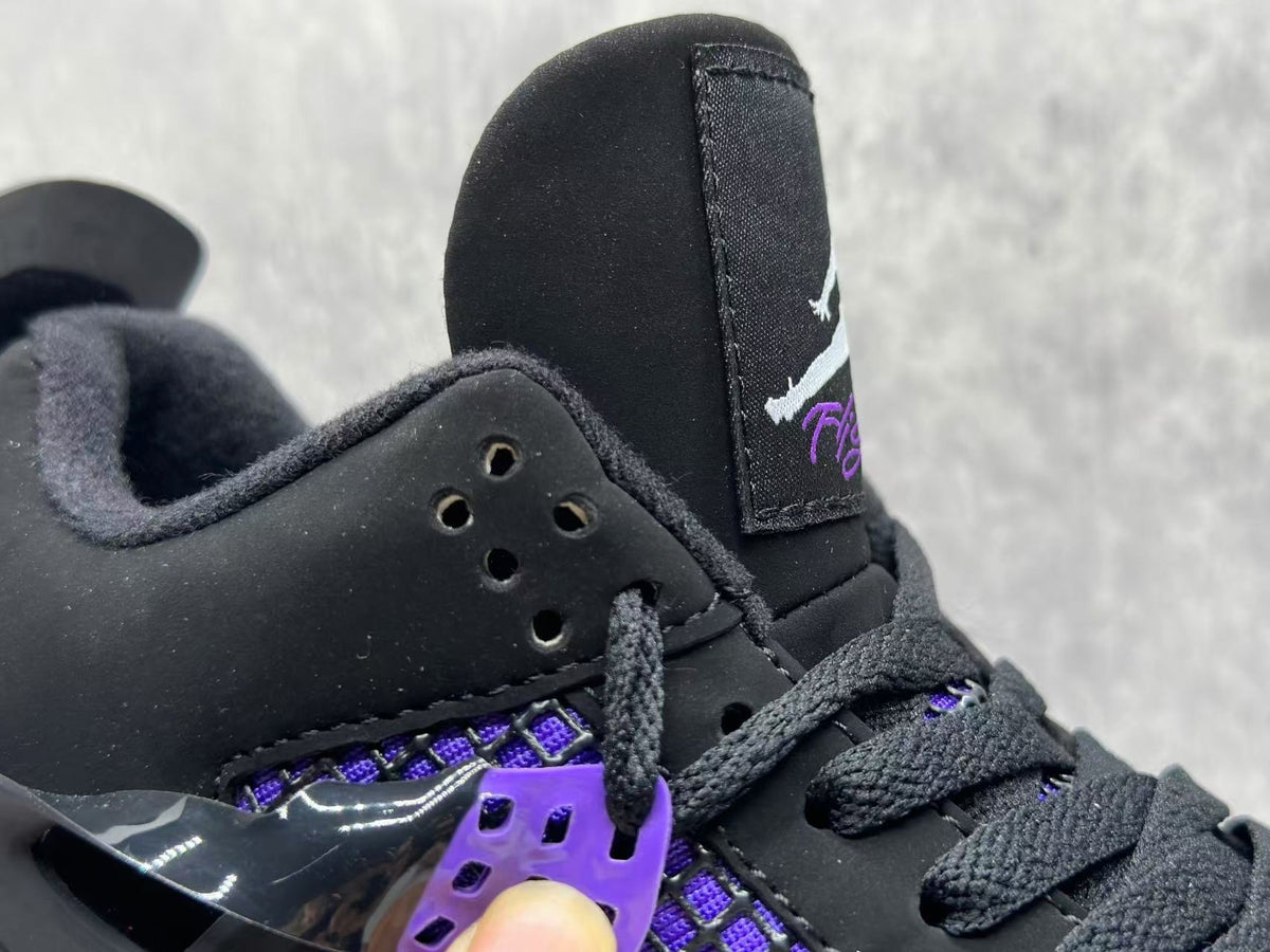 Mid Top Sneakers, Purple Colorway, Lace Up Design, Casual Gift for Sneaker Fans