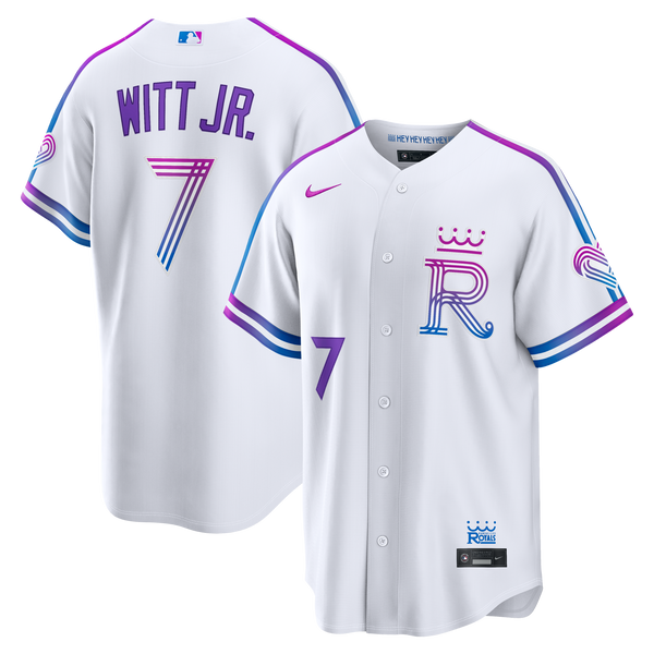 Kansas City Royals Bobby Witt Jr. White 2026 City Connect Stadium Jersey
