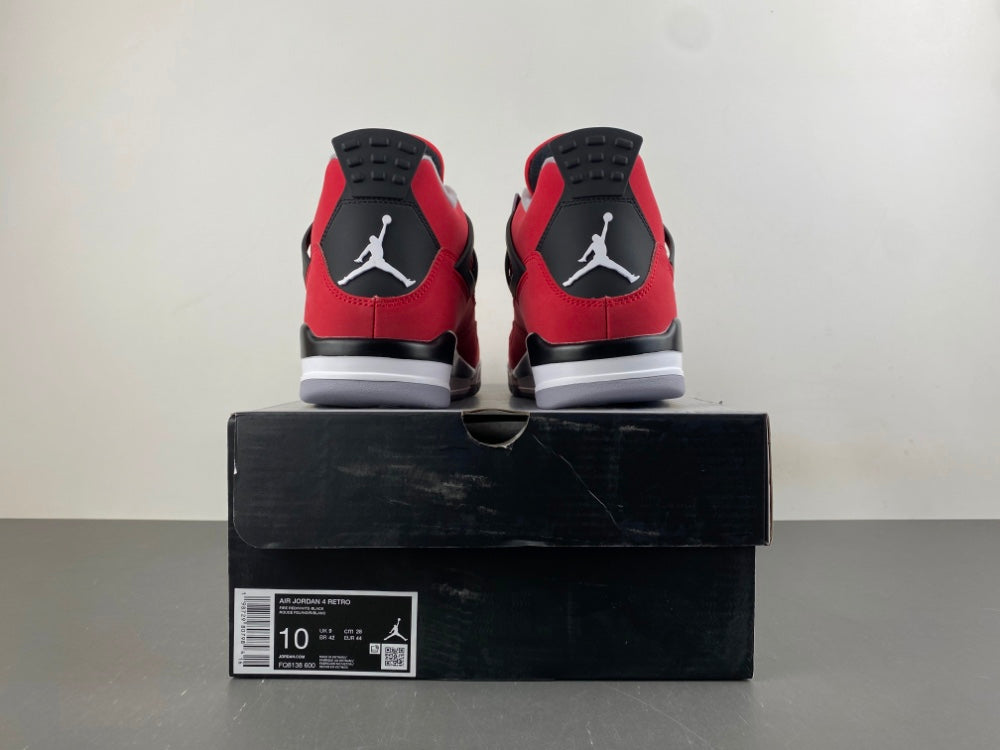 Mid Top Sneakers, Red Black Colorway, Lace Up Design, Casual Gift for Sneaker Fans