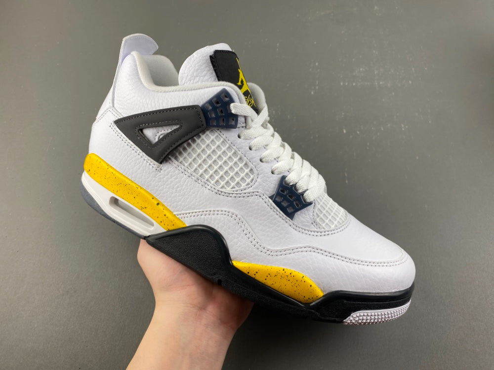 Low Top Sneakers, White Black Yellow Colorway, Lace Up Design, Casual Gift for Sneaker Fans