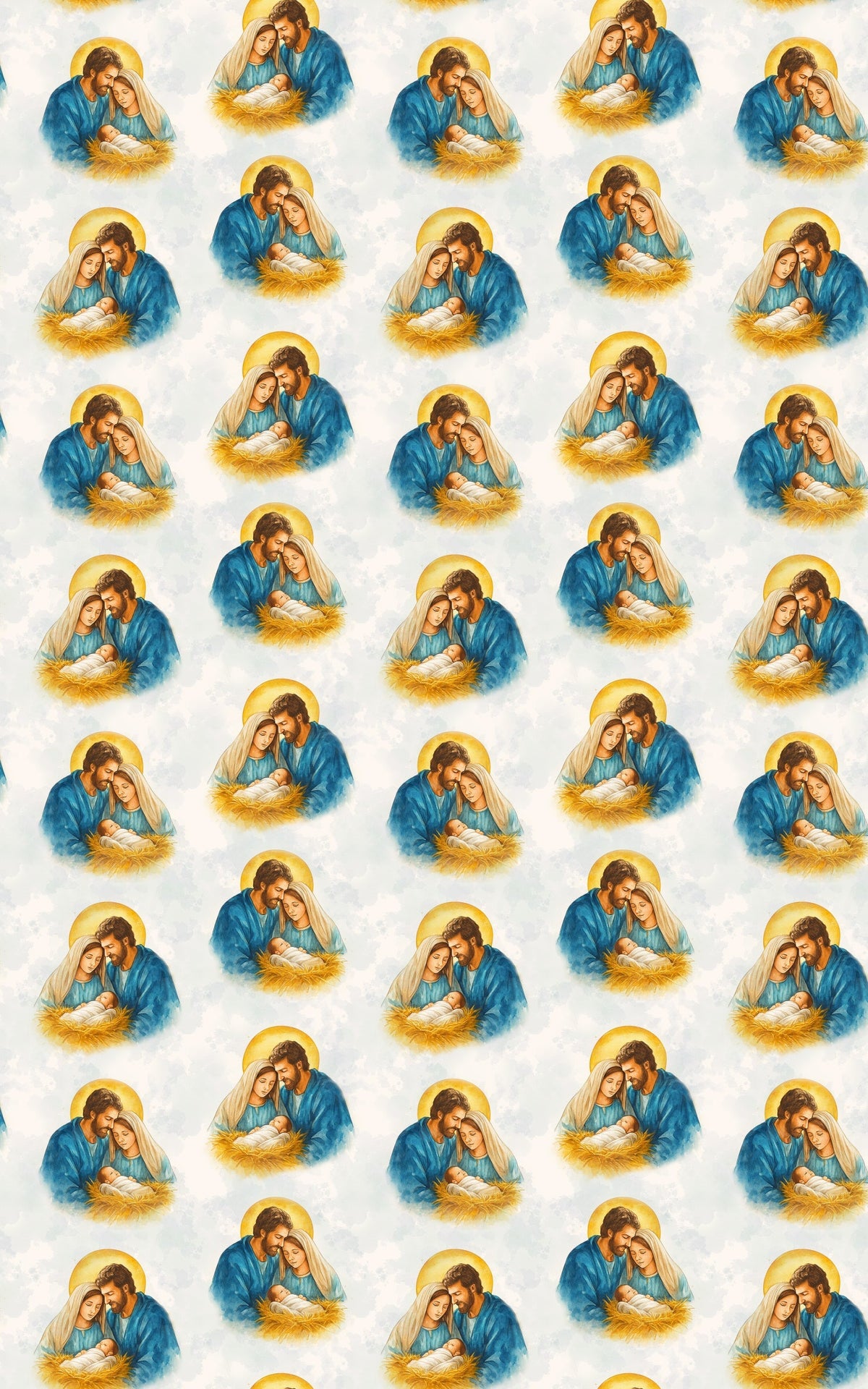 Religious Nativity Gift Wrap, Holy Family Christmas Wrapping Paper, Sacred Holiday Wrapping Paper, Faith Inspired Christmas W