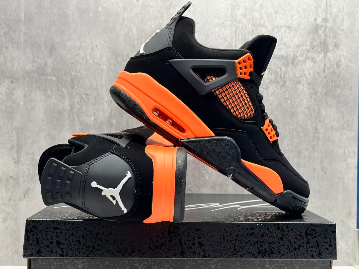 Mid Top Sneakers, Orange Colorway, Lace Up Design, Casual Gift for Sneaker Fans