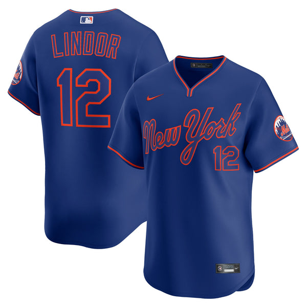 New York Mets Francisco Lindor Royal Alternate Limited Player Jersey