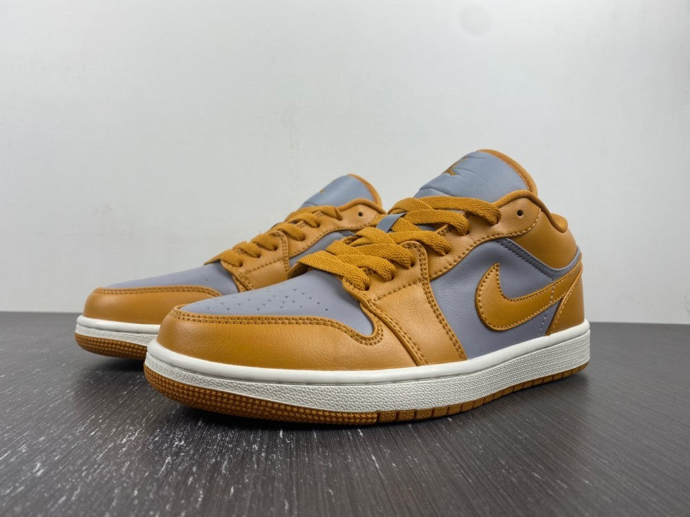 Low Top Sneakers, Yellow Gray Colorway, Lace Up Design, Casual Gift for Sneaker Fans