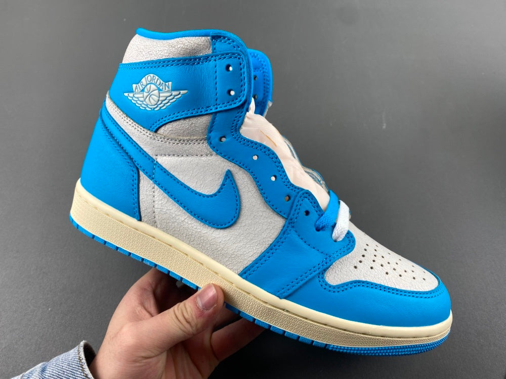 High Top Sneakers, Blue White Colorway, Lace Up Design, Casual Gift for Sneaker Fans