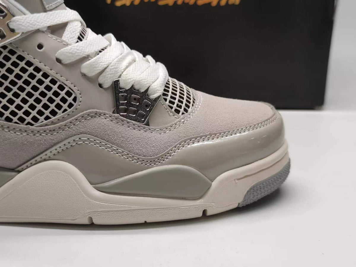 Sneakers, Silver Colorway, Metallic Finish, Lace Up Design, Casual Gift for Sneaker Fans