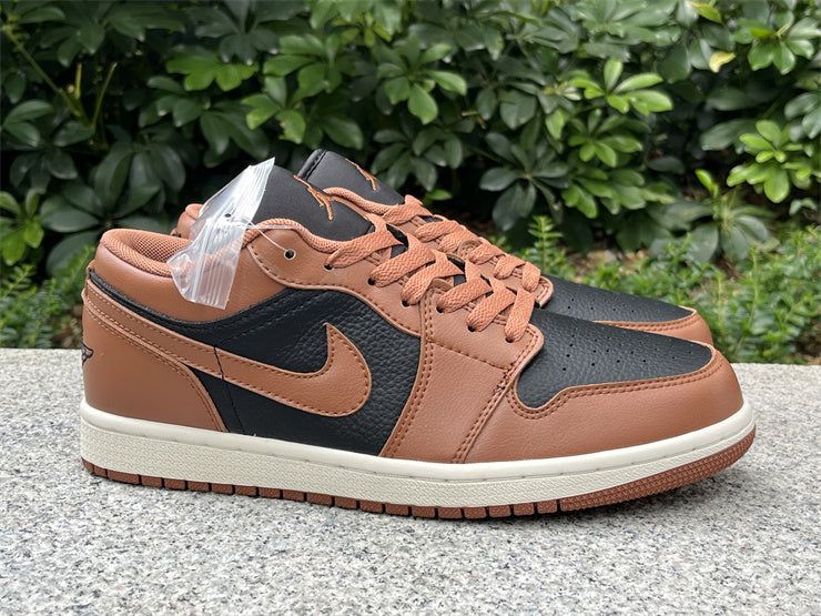 Low Top Sneakers, Black Brown Colorway, Lace Up Design, Casual Gift for Sneaker Fans
