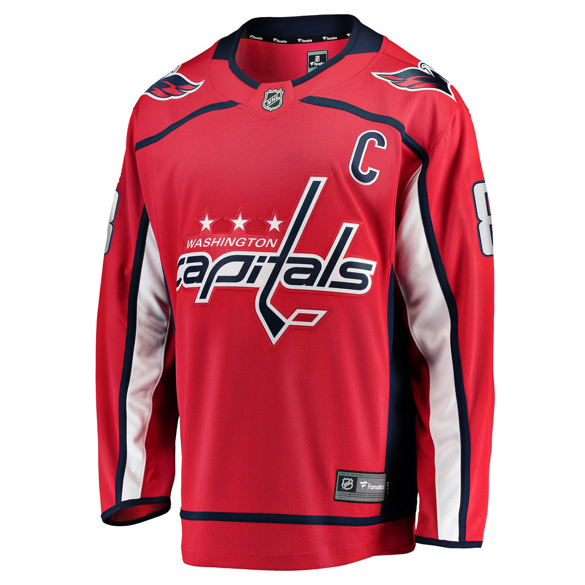 Washington Capitals Alexander Ovechkin Fanatics Red Captain Patch Home Breakaway Jersey