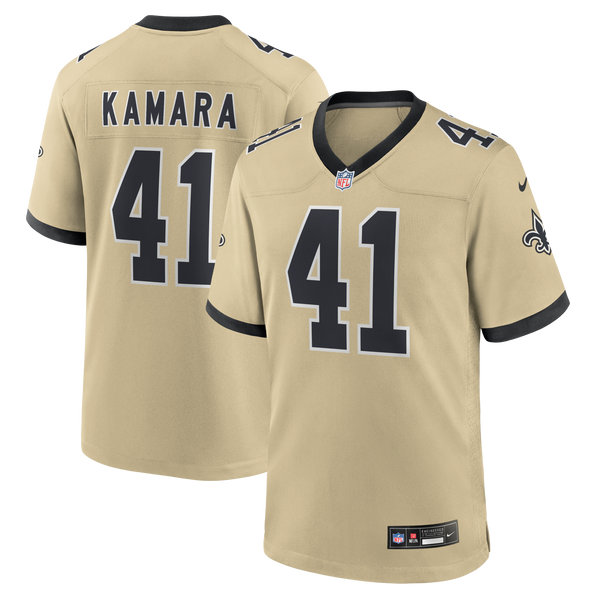 New Orleans Saints Alvin Kamara Gold Gameday Golds Alternate Game Player Jersey