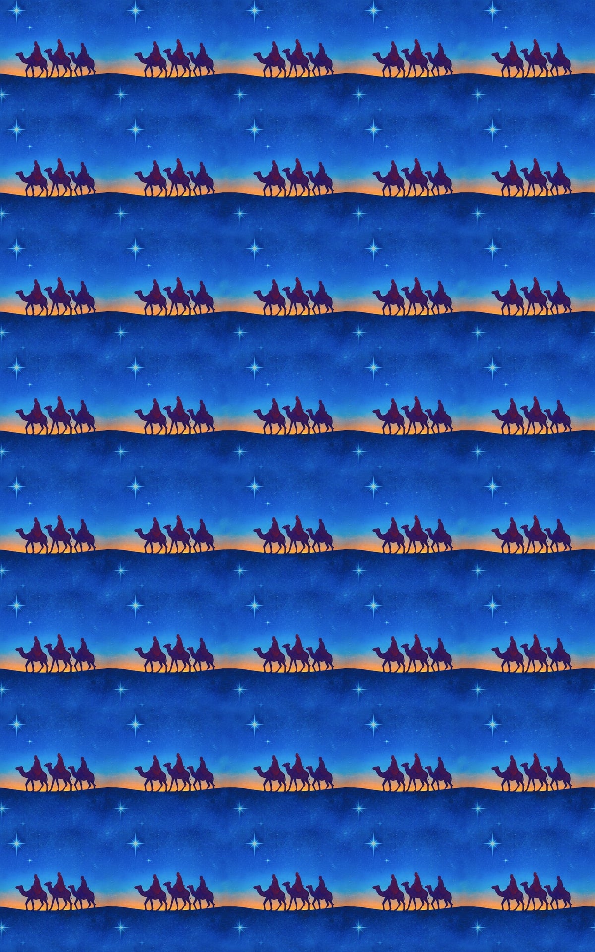 Nativity Silhouette Gift Wrap, Three Wise Men Wrapping Paper, Religious Christmas Wrapping Paper, Christian Holiday Wrapping 
