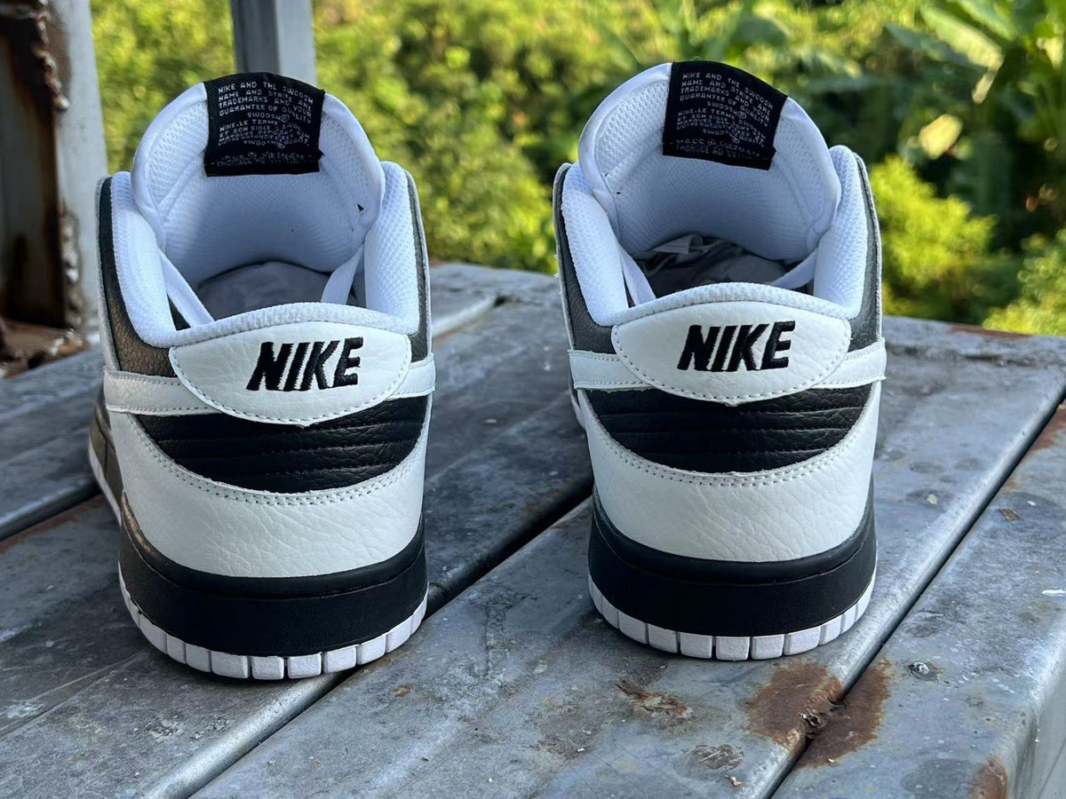 Low Top Sneakers, White Black Colorway, Lace Up Design, Casual Gift for Sneaker Fans