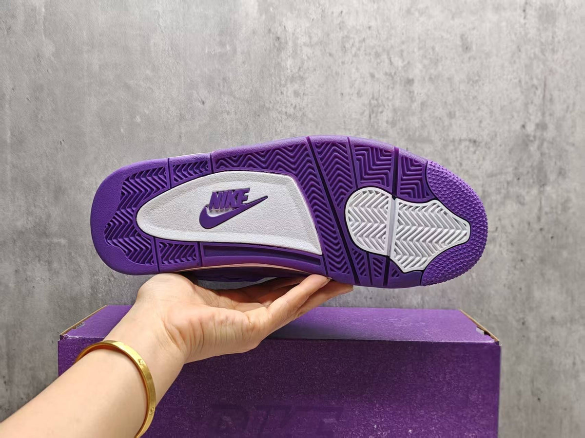 Mid Top Sneakers, Purple Colorway, Lace Up Design, Casual Gift for Sneaker Fans
