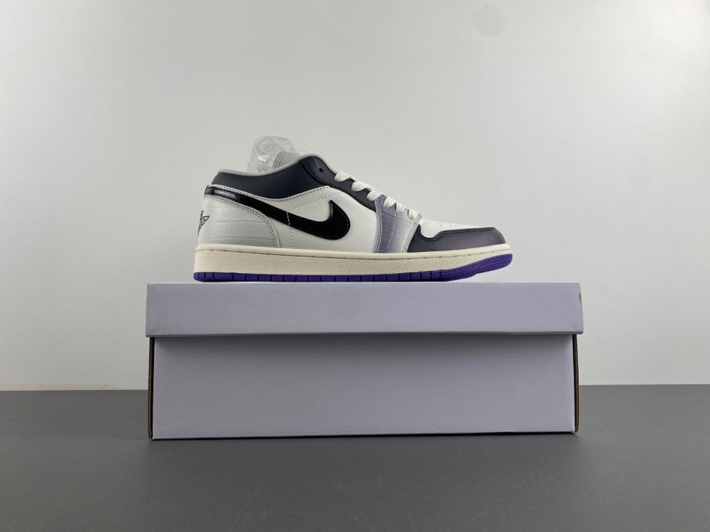 Low Top Sneakers, Blue White Black Colorway, Lace Up Design, Casual Gift for Sneaker Fans