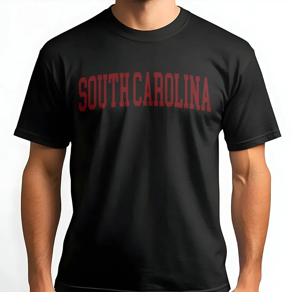South Carolina T-Shirt | Vintage Style College Font | Premium Soft Cotton | South Carolina Pride Apparel Gift
