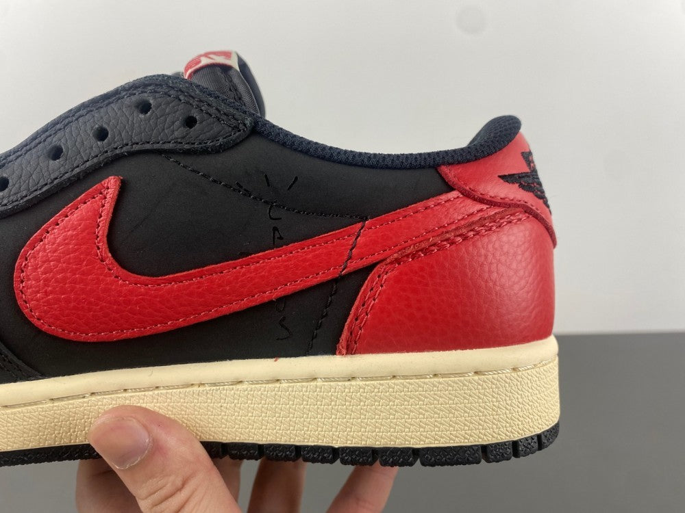 Low Top Sneakers, Black Red Colorway, Reverse Hook Design, Lace Up Design, Casual Gift for Sneaker Fans