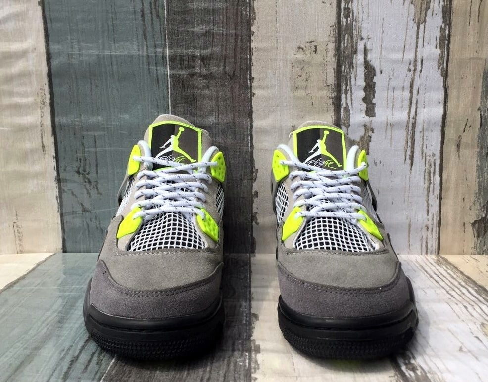 Low Top Sneakers, Green Gray Colorway, Lace Up Design, Casual Gift for Sneaker Fans