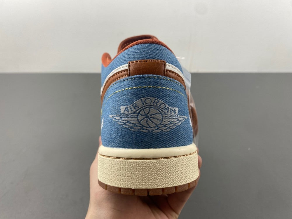 Low Top Sneakers, Blue White Gray Colorway, Lace Up Design, Casual Gift for Sneaker Fans
