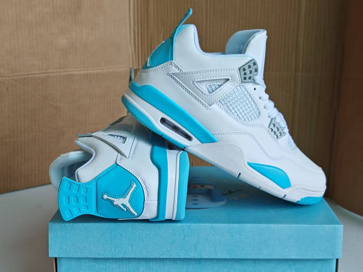 Mid Top Sneakers, Blue Colorway, Lace Up Design, Casual Gift for Sneaker Fans