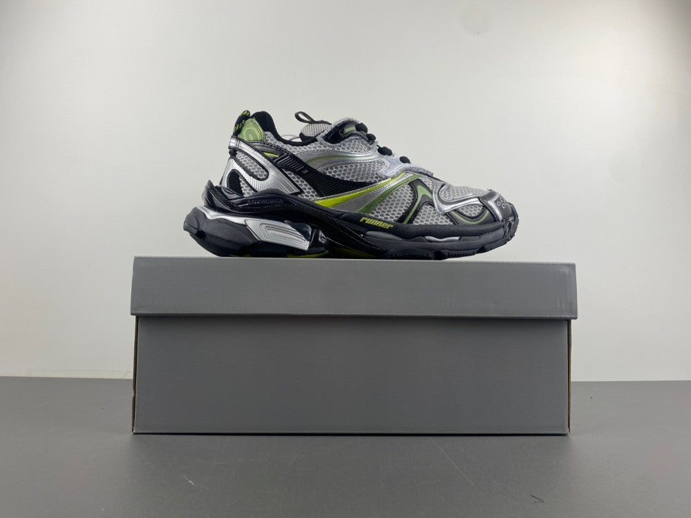 Low Top Sneakers, Black Green Silver Colorway, Lace Up Design, Casual Gift for Sneaker Fans