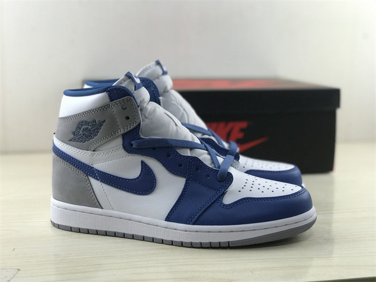 High Top Sneakers, Blue Colorway, Lace Up Design, Casual Gift for Sneaker Fans