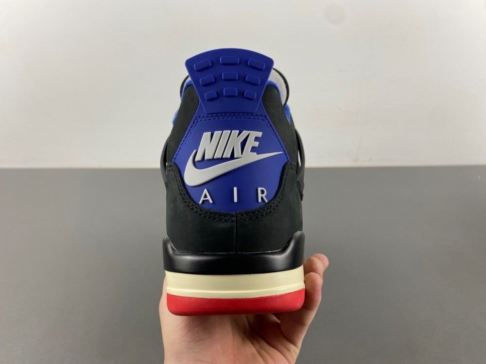 Low Top Sneakers, Blue Black Red Colorway, Lace Up Design, Casual Gift for Sneaker Fans